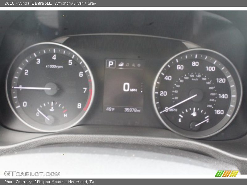 Symphony Silver / Gray 2018 Hyundai Elantra SEL