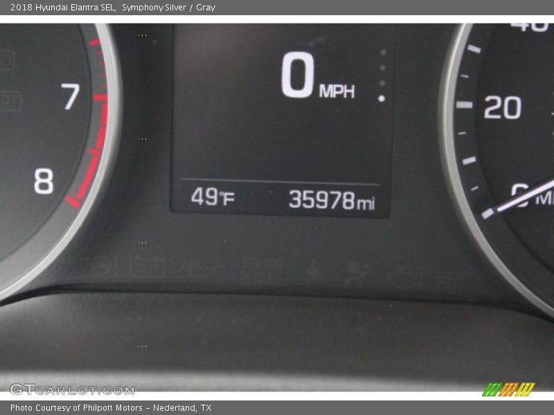 Symphony Silver / Gray 2018 Hyundai Elantra SEL