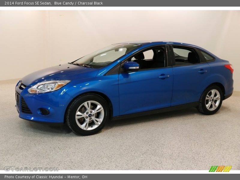 Blue Candy / Charcoal Black 2014 Ford Focus SE Sedan