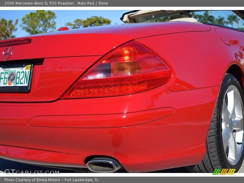 Mars Red / Stone 2006 Mercedes-Benz SL 500 Roadster