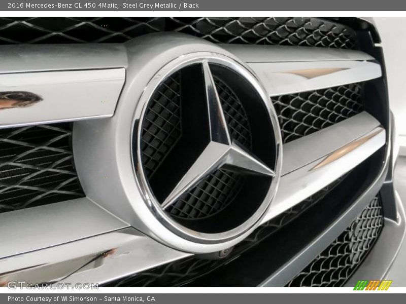 Steel Grey Metallic / Black 2016 Mercedes-Benz GL 450 4Matic