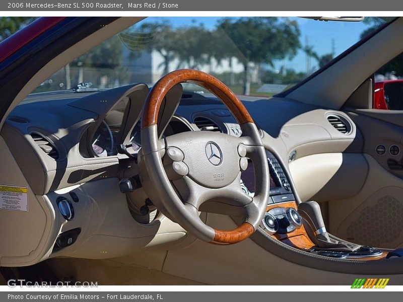 Mars Red / Stone 2006 Mercedes-Benz SL 500 Roadster