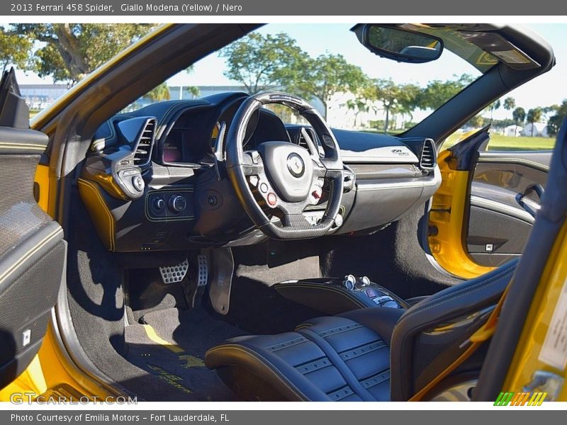 Giallo Modena (Yellow) / Nero 2013 Ferrari 458 Spider