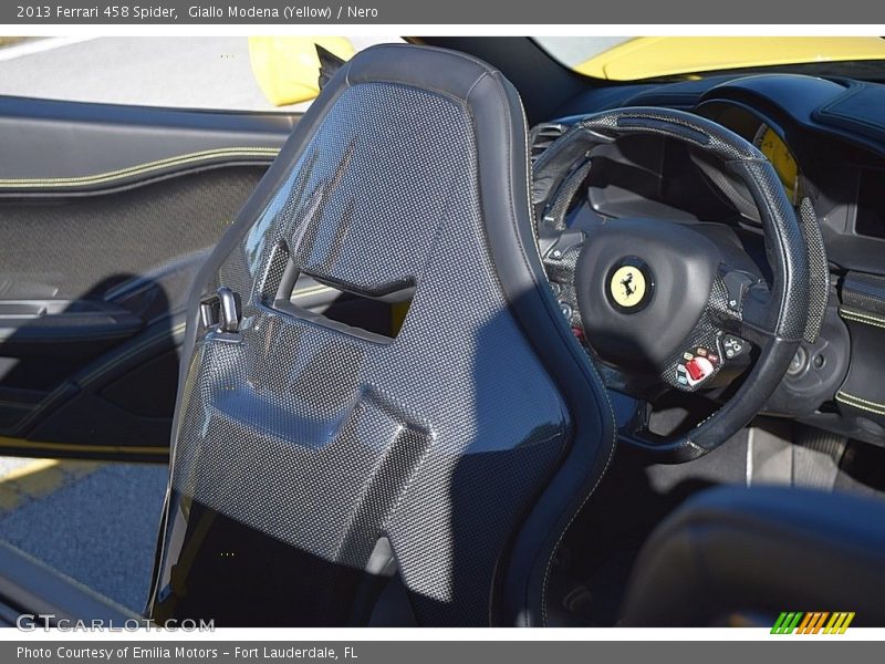 Front Seat of 2013 458 Spider