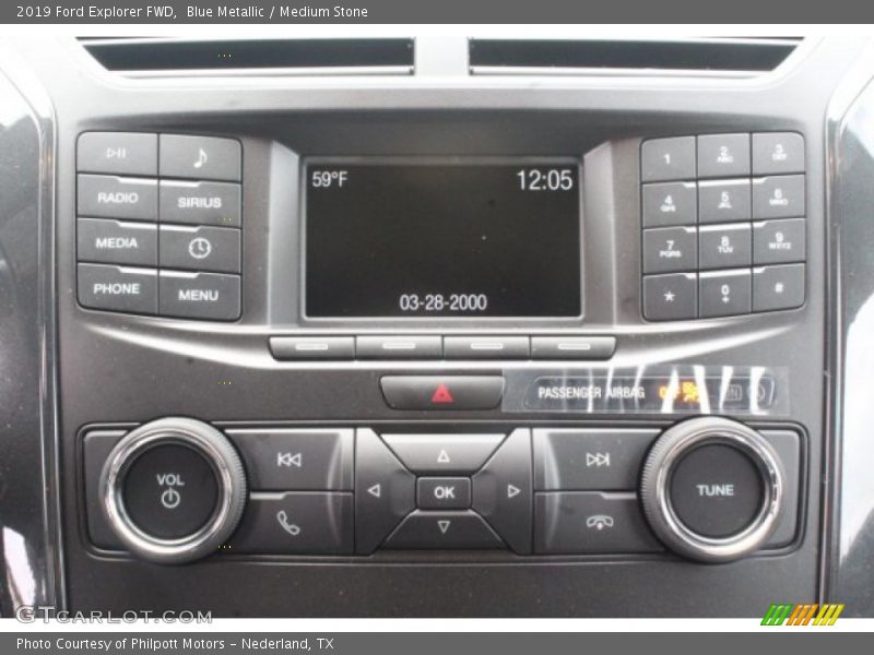 Controls of 2019 Explorer FWD