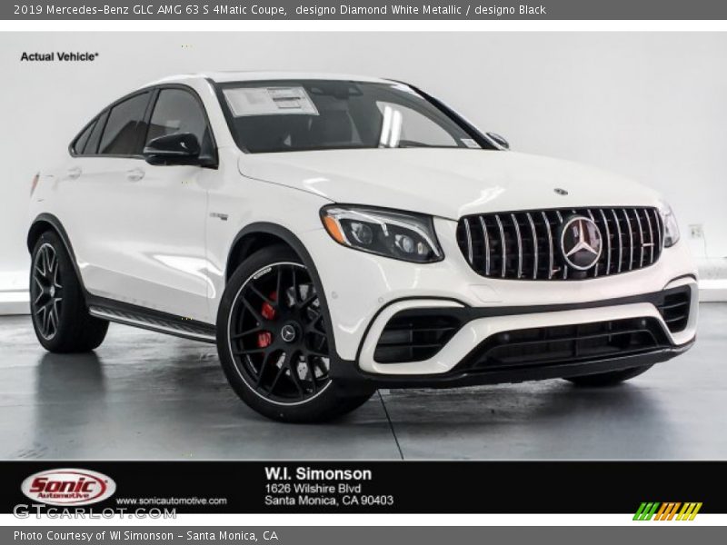 designo Diamond White Metallic / designo Black 2019 Mercedes-Benz GLC AMG 63 S 4Matic Coupe