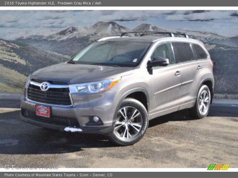 Predawn Gray Mica / Ash 2016 Toyota Highlander XLE
