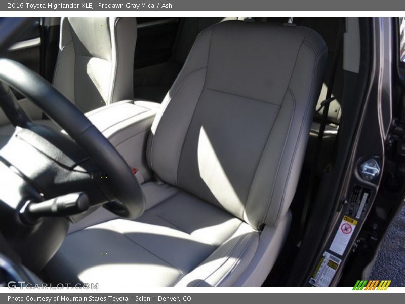 Predawn Gray Mica / Ash 2016 Toyota Highlander XLE