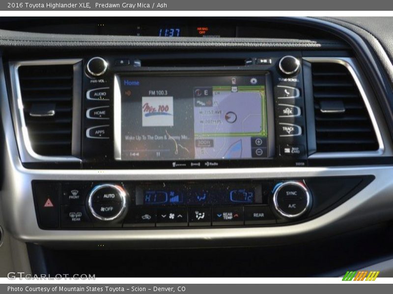Predawn Gray Mica / Ash 2016 Toyota Highlander XLE