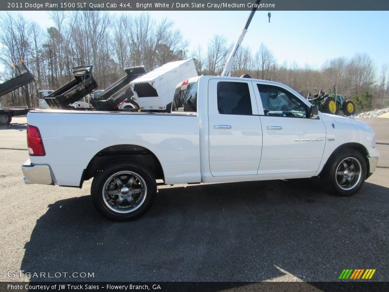 Bright White / Dark Slate Gray/Medium Graystone 2011 Dodge Ram 1500 SLT Quad Cab 4x4