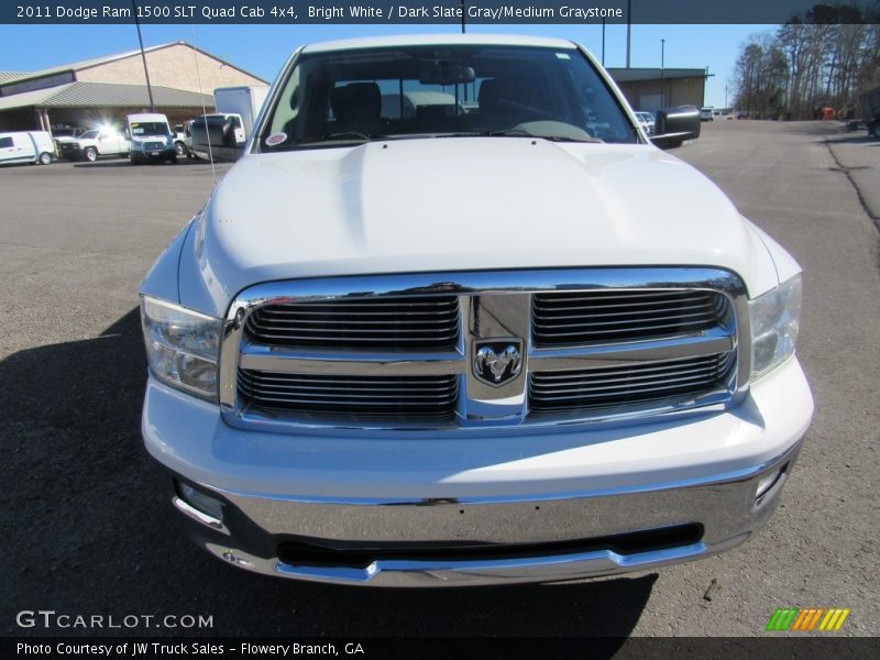 Bright White / Dark Slate Gray/Medium Graystone 2011 Dodge Ram 1500 SLT Quad Cab 4x4