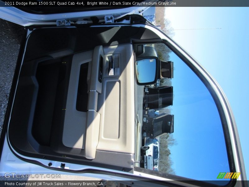 Bright White / Dark Slate Gray/Medium Graystone 2011 Dodge Ram 1500 SLT Quad Cab 4x4