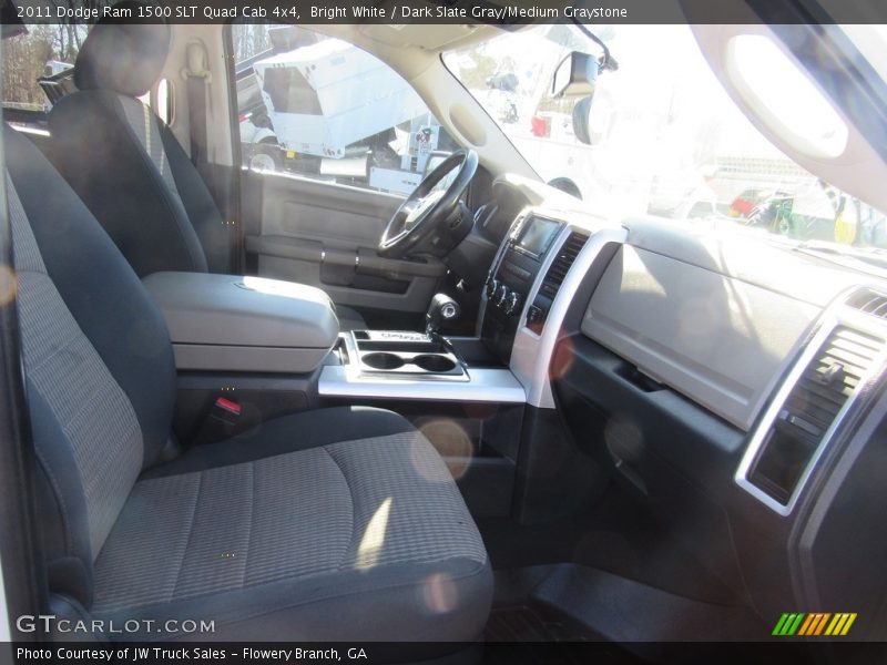 Bright White / Dark Slate Gray/Medium Graystone 2011 Dodge Ram 1500 SLT Quad Cab 4x4