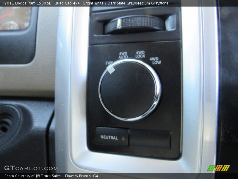 Bright White / Dark Slate Gray/Medium Graystone 2011 Dodge Ram 1500 SLT Quad Cab 4x4