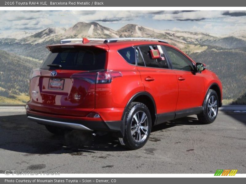 Barcelona Red Metallic / Black 2016 Toyota RAV4 XLE