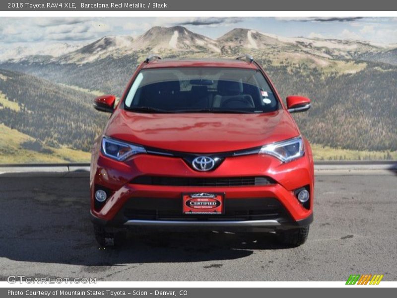 Barcelona Red Metallic / Black 2016 Toyota RAV4 XLE