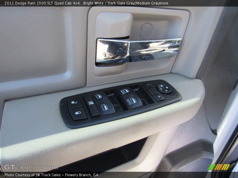 Bright White / Dark Slate Gray/Medium Graystone 2011 Dodge Ram 1500 SLT Quad Cab 4x4