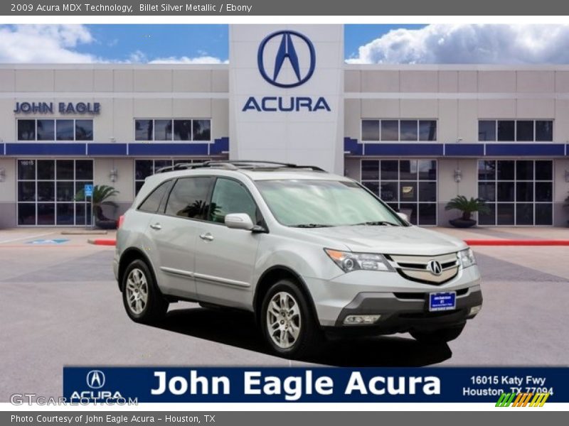 Billet Silver Metallic / Ebony 2009 Acura MDX Technology