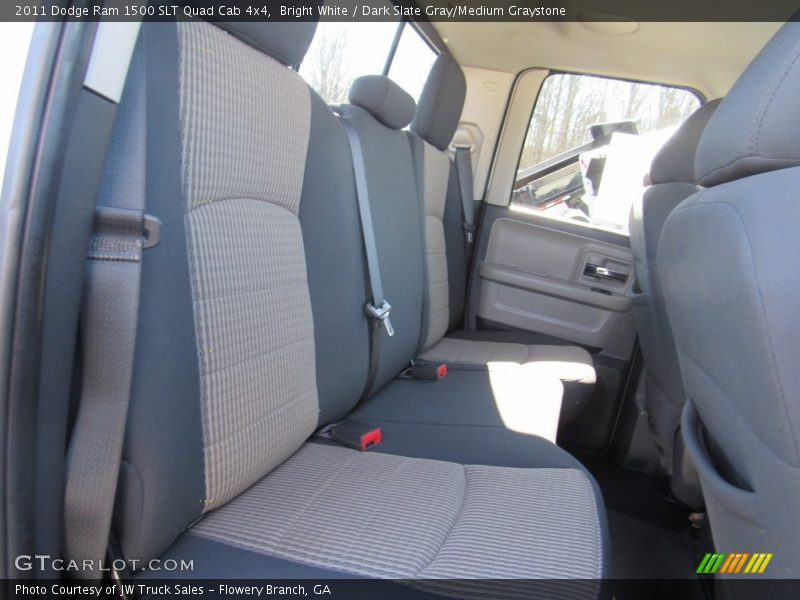 Bright White / Dark Slate Gray/Medium Graystone 2011 Dodge Ram 1500 SLT Quad Cab 4x4