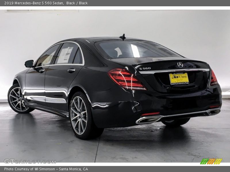 Black / Black 2019 Mercedes-Benz S 560 Sedan