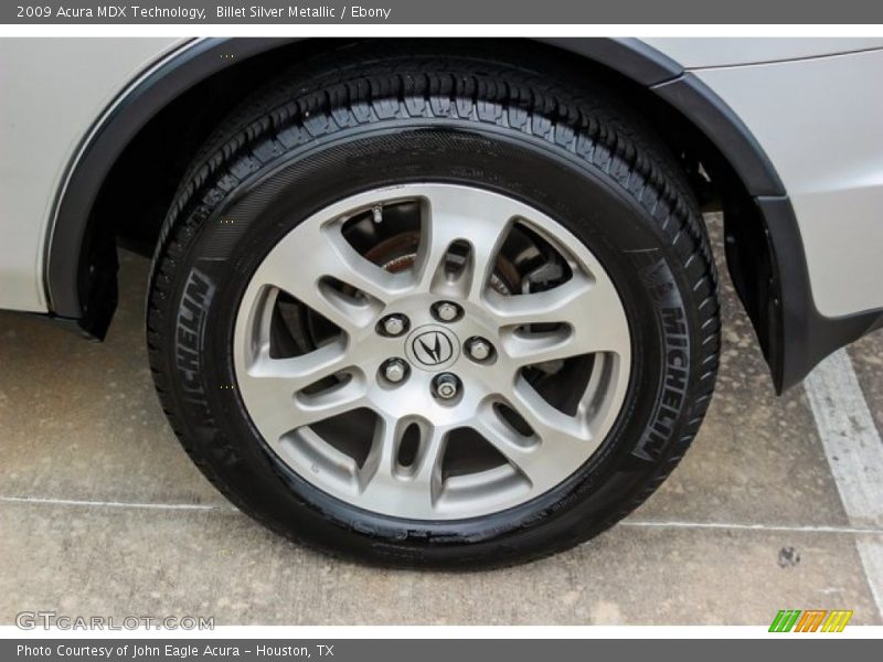 Billet Silver Metallic / Ebony 2009 Acura MDX Technology