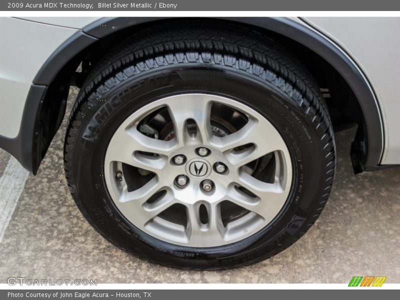 Billet Silver Metallic / Ebony 2009 Acura MDX Technology