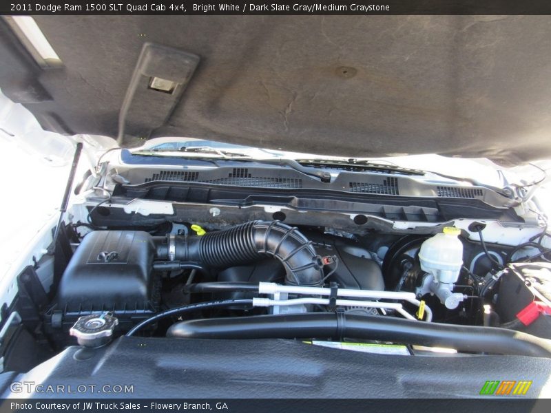 Bright White / Dark Slate Gray/Medium Graystone 2011 Dodge Ram 1500 SLT Quad Cab 4x4