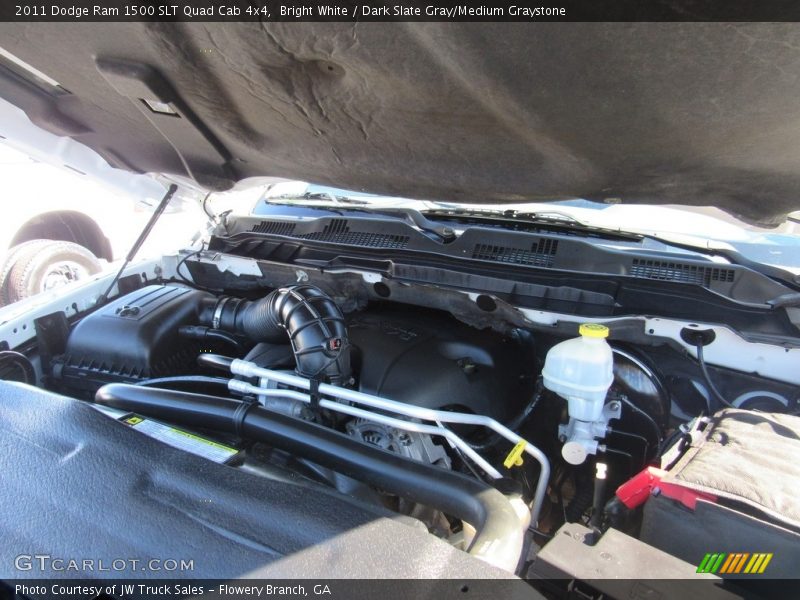 Bright White / Dark Slate Gray/Medium Graystone 2011 Dodge Ram 1500 SLT Quad Cab 4x4