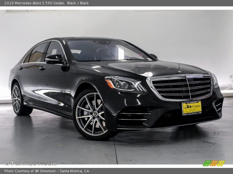 Black / Black 2019 Mercedes-Benz S 560 Sedan