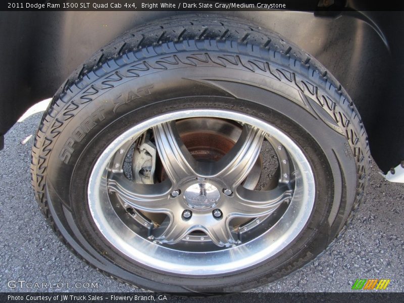 Bright White / Dark Slate Gray/Medium Graystone 2011 Dodge Ram 1500 SLT Quad Cab 4x4