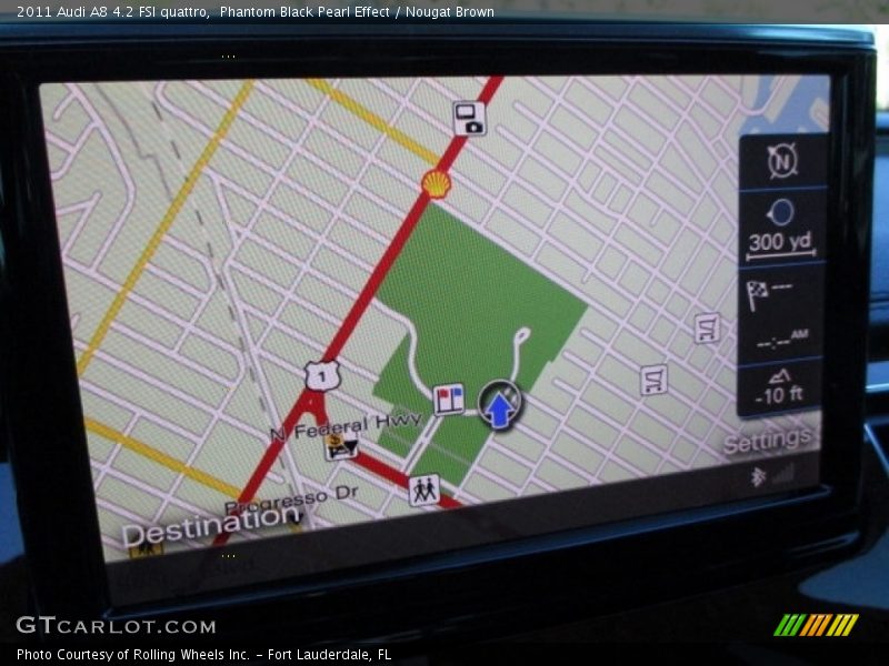 Phantom Black Pearl Effect / Nougat Brown 2011 Audi A8 4.2 FSI quattro