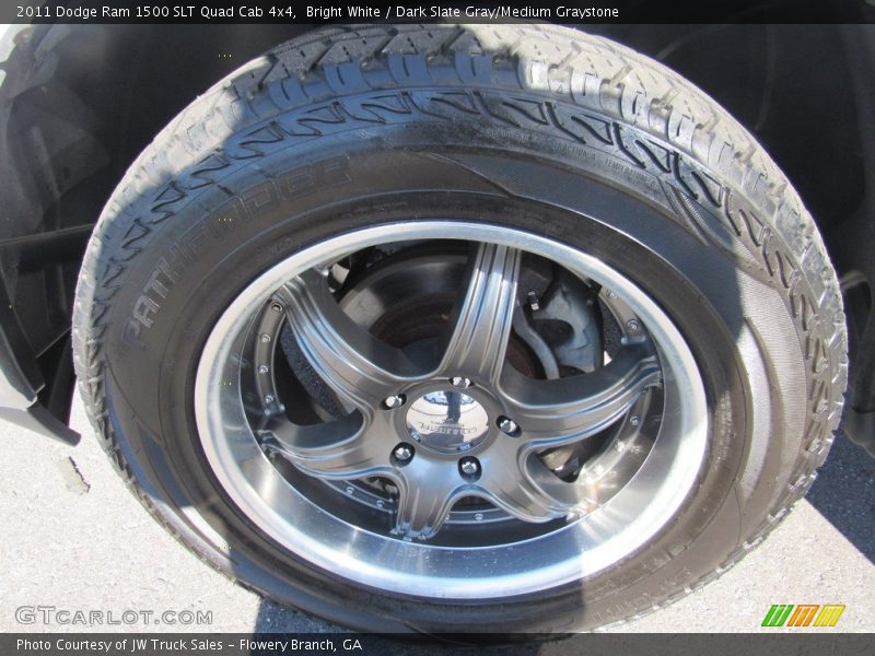 Bright White / Dark Slate Gray/Medium Graystone 2011 Dodge Ram 1500 SLT Quad Cab 4x4