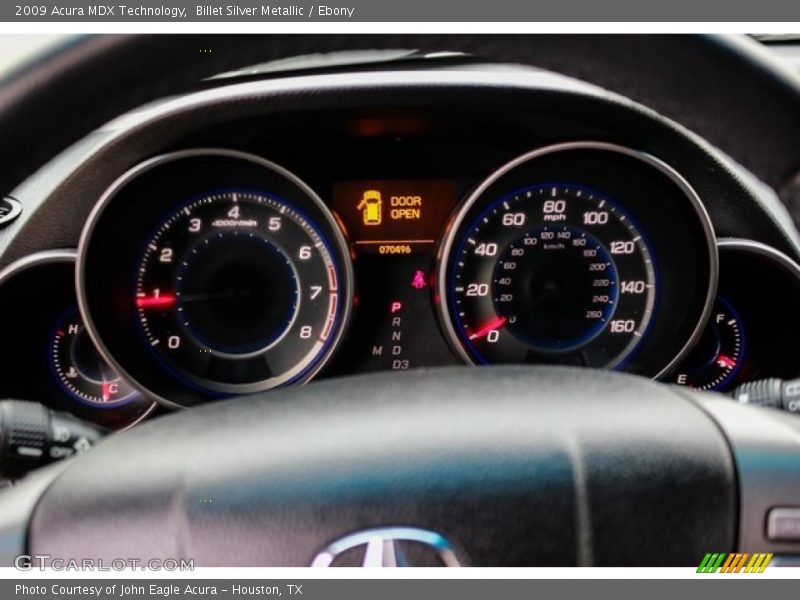 Billet Silver Metallic / Ebony 2009 Acura MDX Technology