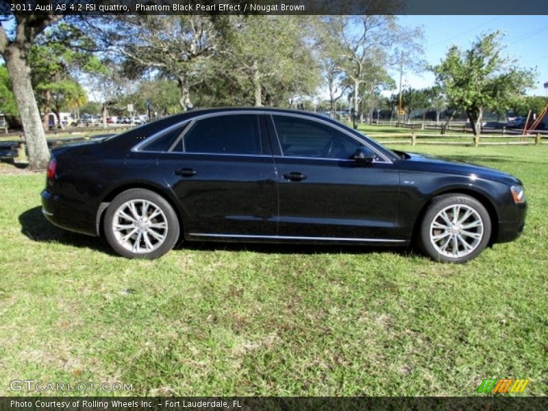 Phantom Black Pearl Effect / Nougat Brown 2011 Audi A8 4.2 FSI quattro