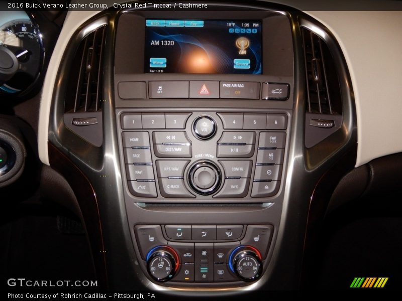 Crystal Red Tintcoat / Cashmere 2016 Buick Verano Leather Group
