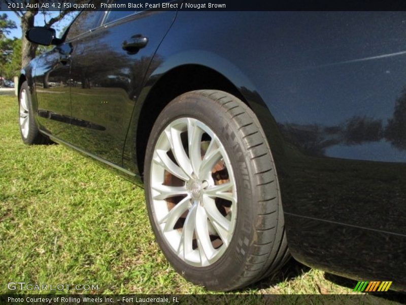 Phantom Black Pearl Effect / Nougat Brown 2011 Audi A8 4.2 FSI quattro