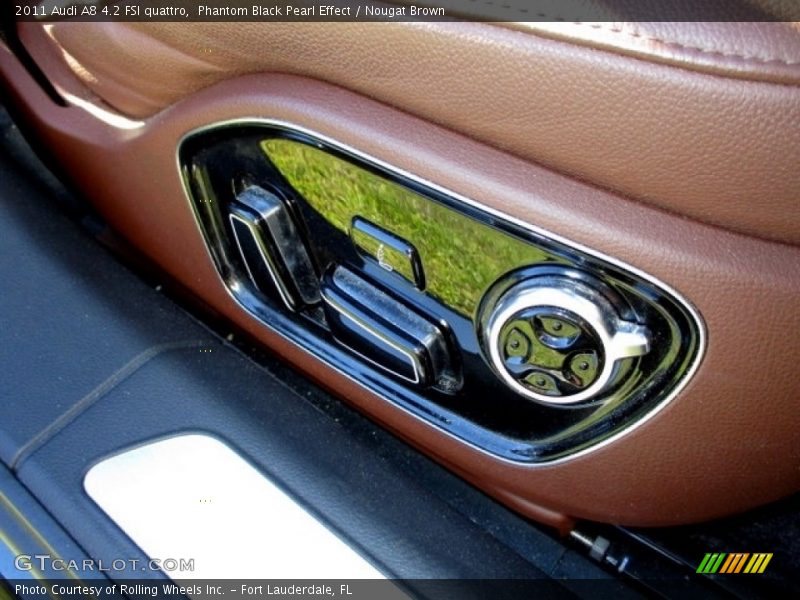 Phantom Black Pearl Effect / Nougat Brown 2011 Audi A8 4.2 FSI quattro
