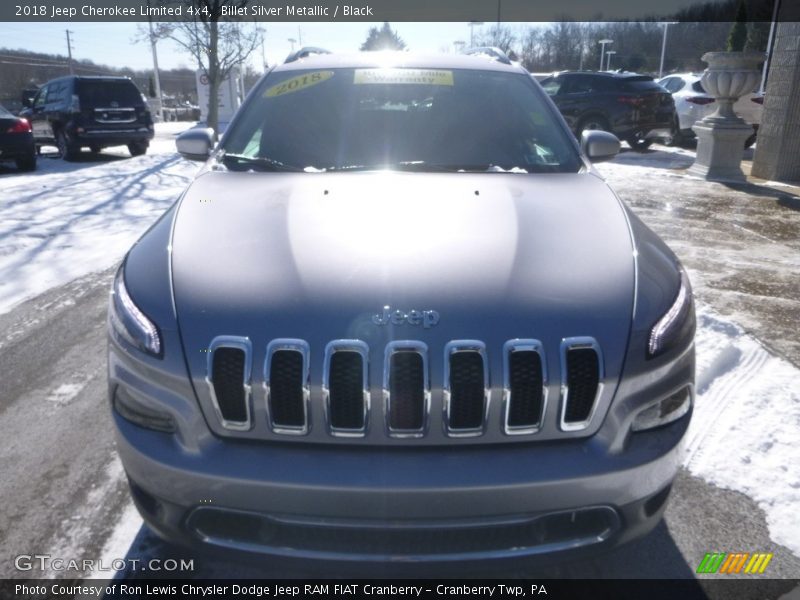 Billet Silver Metallic / Black 2018 Jeep Cherokee Limited 4x4