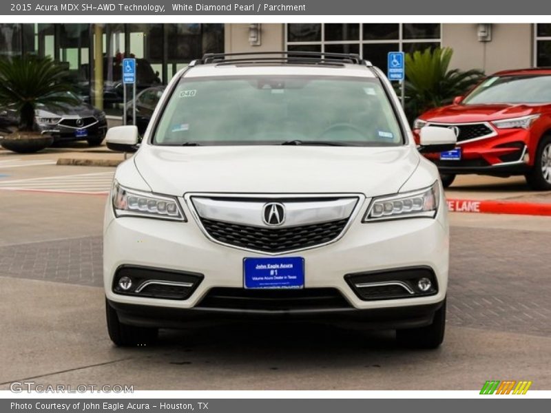White Diamond Pearl / Parchment 2015 Acura MDX SH-AWD Technology