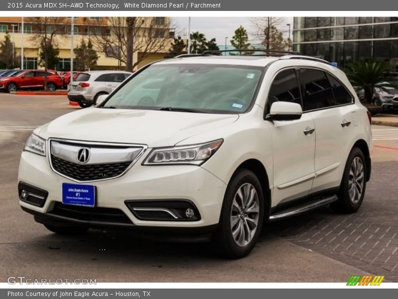 White Diamond Pearl / Parchment 2015 Acura MDX SH-AWD Technology