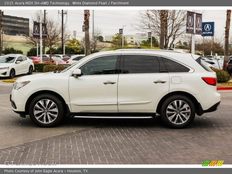 White Diamond Pearl / Parchment 2015 Acura MDX SH-AWD Technology