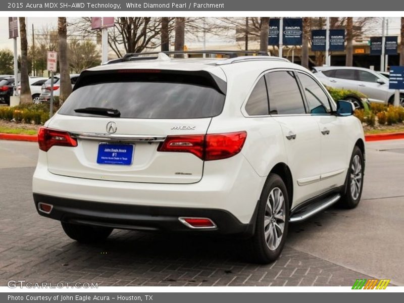 White Diamond Pearl / Parchment 2015 Acura MDX SH-AWD Technology