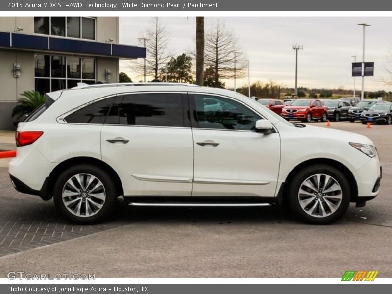 White Diamond Pearl / Parchment 2015 Acura MDX SH-AWD Technology