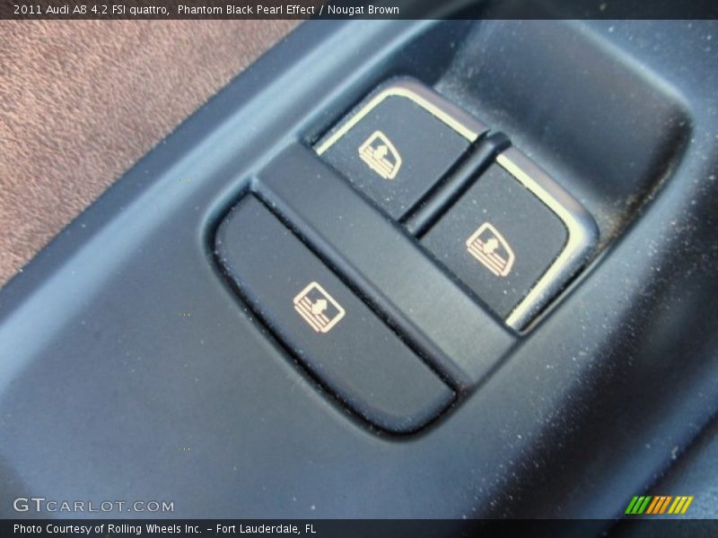 Phantom Black Pearl Effect / Nougat Brown 2011 Audi A8 4.2 FSI quattro