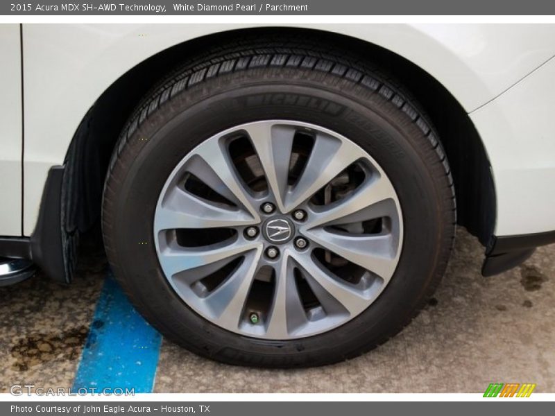 White Diamond Pearl / Parchment 2015 Acura MDX SH-AWD Technology