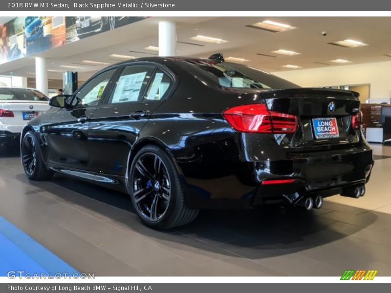 Black Sapphire Metallic / Silverstone 2018 BMW M3 Sedan