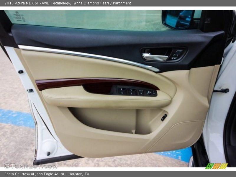 White Diamond Pearl / Parchment 2015 Acura MDX SH-AWD Technology