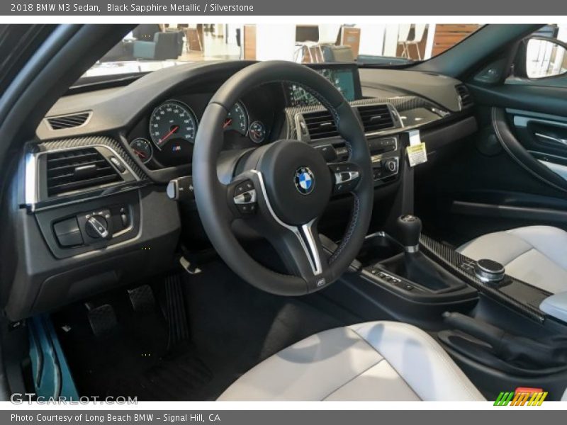Black Sapphire Metallic / Silverstone 2018 BMW M3 Sedan
