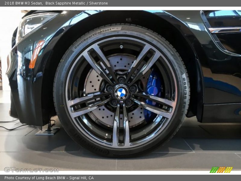 Black Sapphire Metallic / Silverstone 2018 BMW M3 Sedan