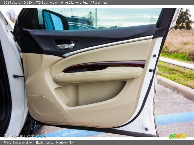 White Diamond Pearl / Parchment 2015 Acura MDX SH-AWD Technology